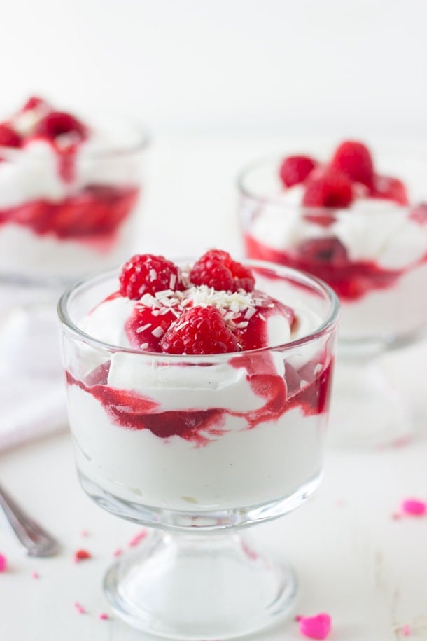 Chocolate Mousse with Raspberries