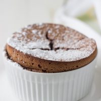 Chocolate Almond Souffle