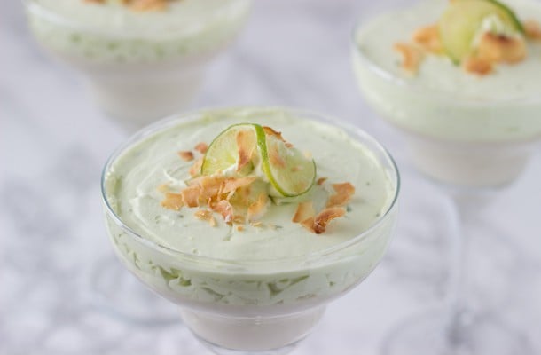 Coconut Key Lime Panna Cotta