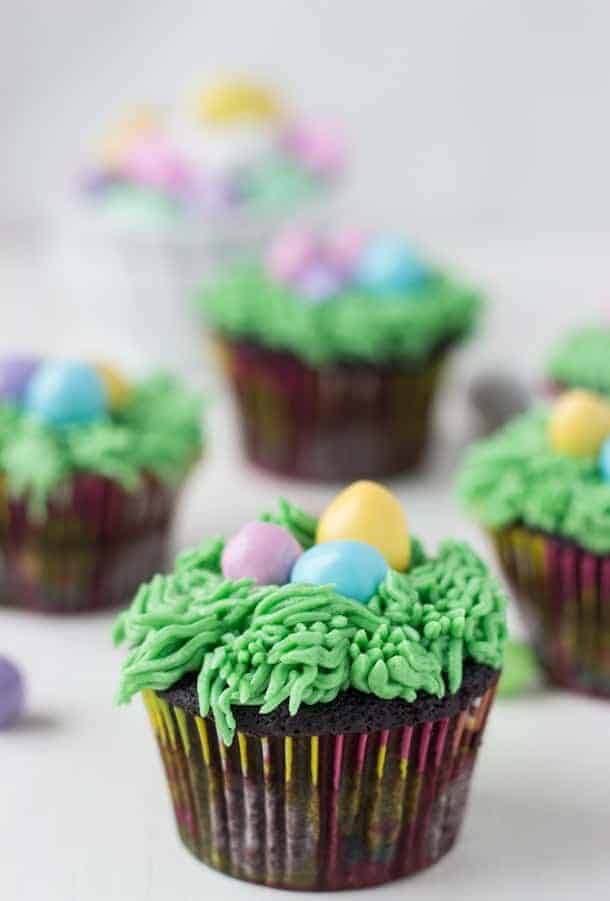 easter chocolate cupcakes