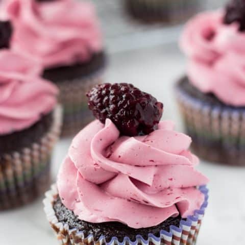 Chocolate Red Wine Cupcakes