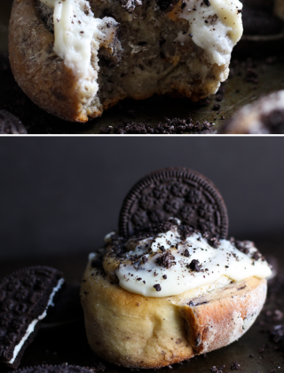 These Oreo Cinnamon Rolls have all the workings of regular cinnamon rolls but are swirled with incredible--and decadent--Oreo cheesecake filling.