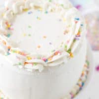 Classic Vanilla Bean White Layer Cake