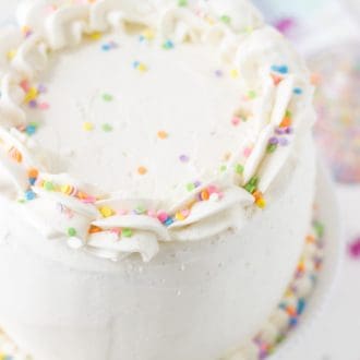 Classic Vanilla Bean White Layer Cake
