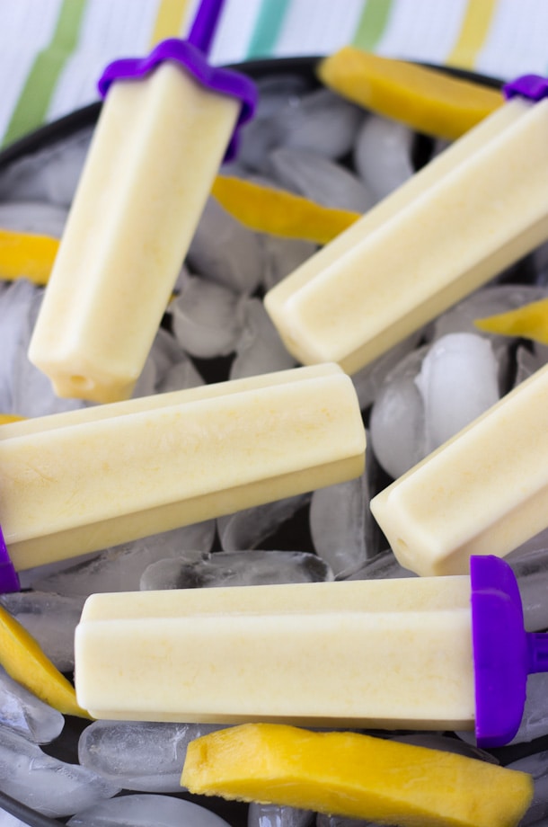 Mango Yogurt Popsicles