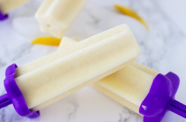 Mango Yogurt Popsicles