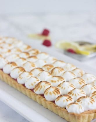 Raspberry Lemon Meringue Tart