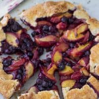 Peach Blueberry Galette