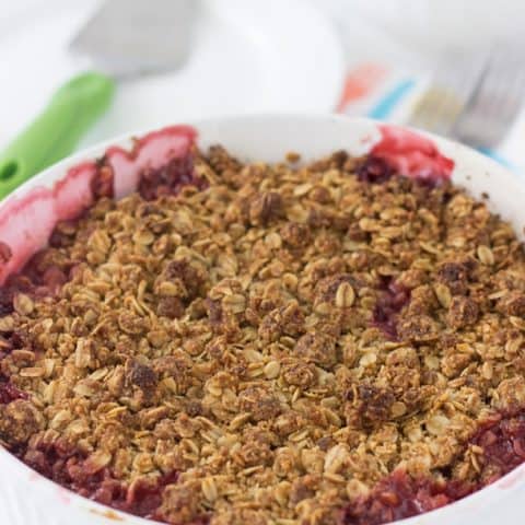 Strawberry Raspberry Rhubarb Crumble