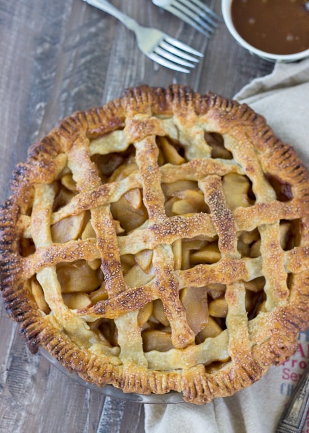 Caramel Apple Cheddar Pie