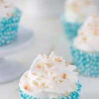 Coconut Angel Food Cupcakes