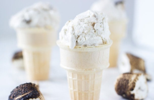 Coconut Marshmallow Fluff Ice Cream