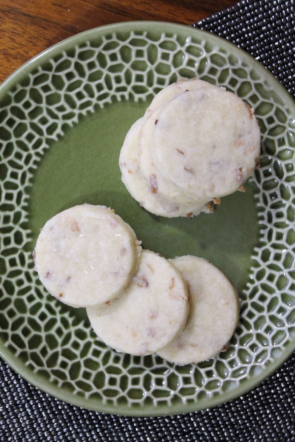 Toasted Coconut Shortbread Cookies