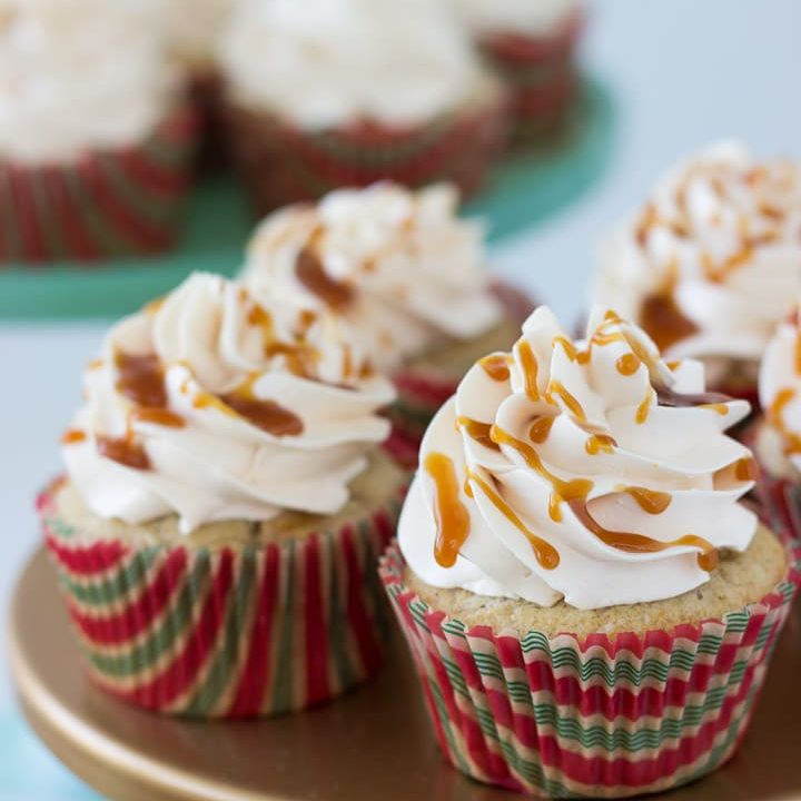 Salted Caramel Apple Cupcakes