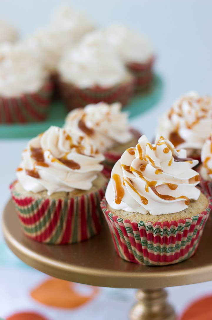 Salted Caramel Apple Cupcakes