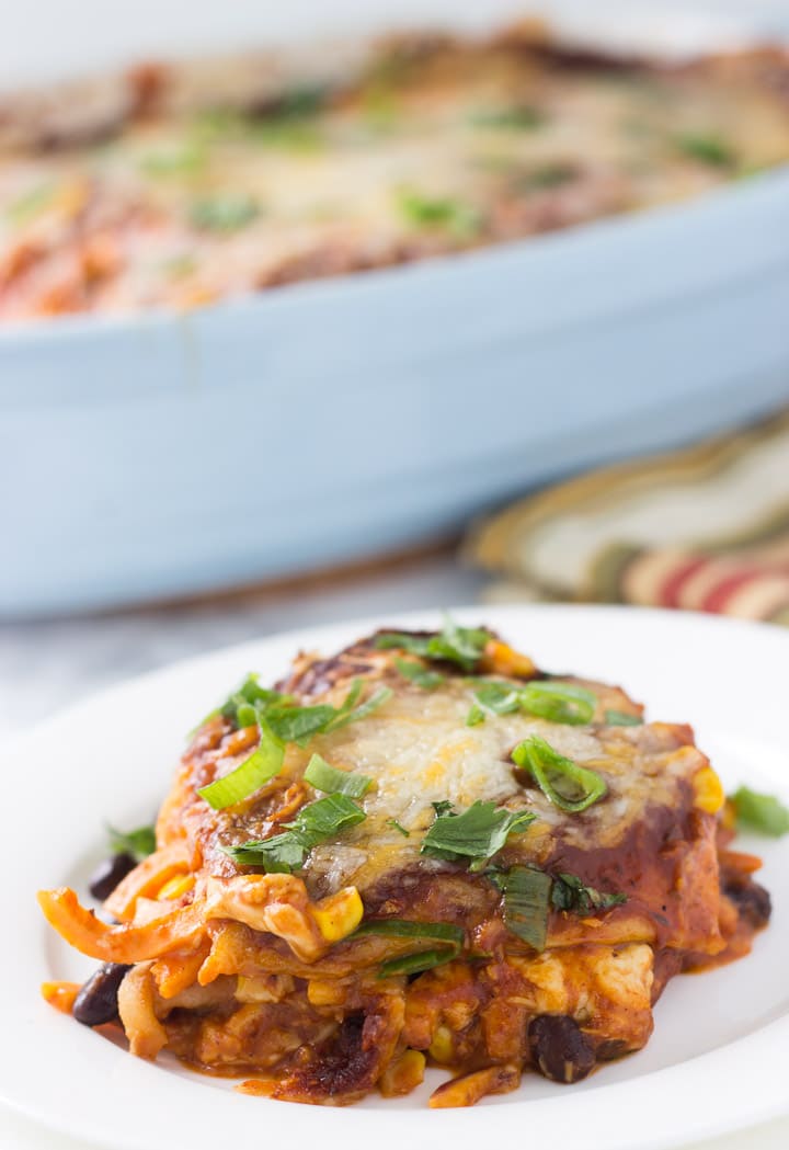 Spiralized Sweet Potato and Apple Enchilada - A Classic Twist