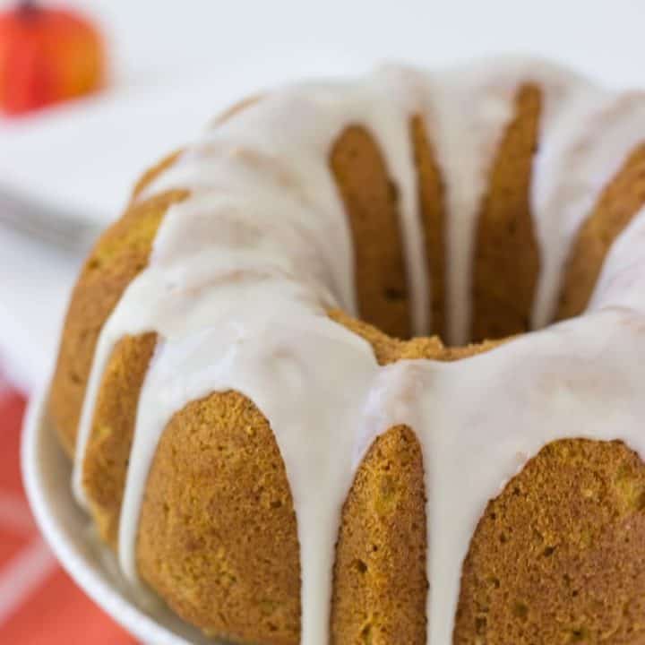 Pumpkin Pound Cake with Apple Cider Drizzle