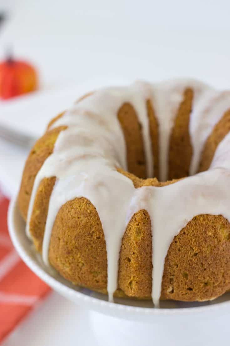 Pumpkin Pound Cake with Apple Cider Drizzle