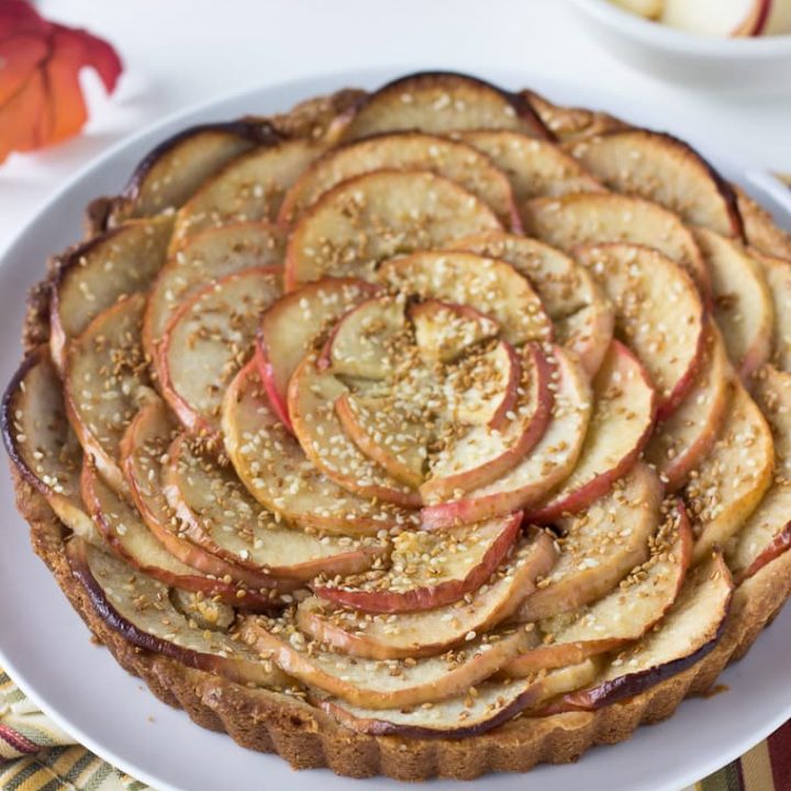 Apple Tart with Toasted Sesame Seeds