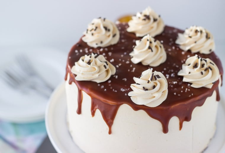 Chocolate Cake with Salted Caramel Frosting