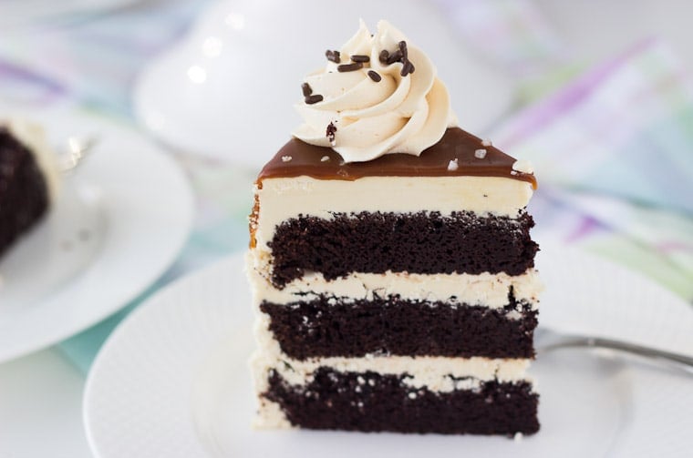 Chocolate Cake with Salted Caramel Frosting