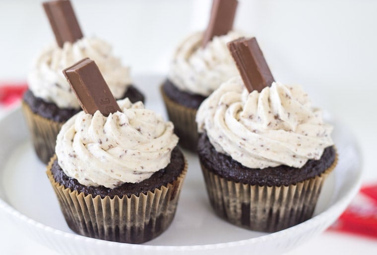 Ultimate Kit Kat Cupcakes - The Baking ChocolaTess