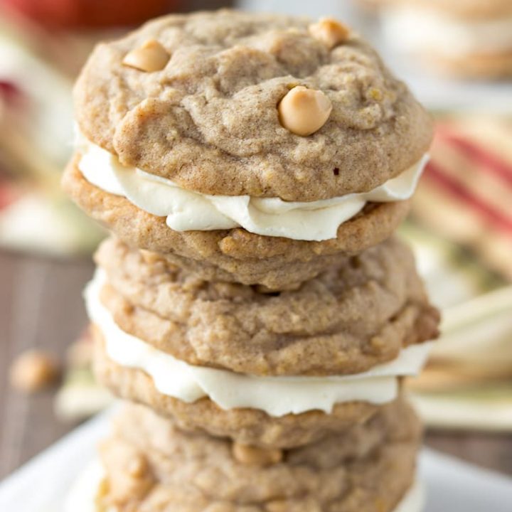 Pumpkin Butterscotch Cookie Sandwiches