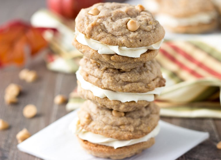 Pumpkin Butterscotch Cookie Sandwich-3