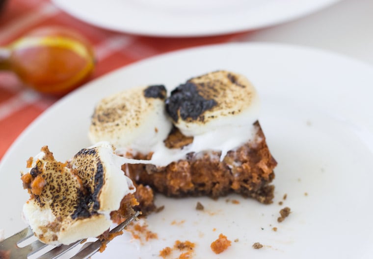 Pumpkin Pecan Pie Bars with Marshmallow Topping