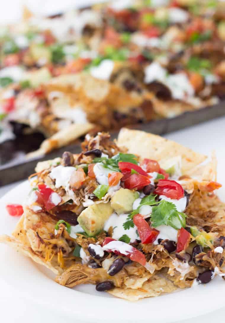 Shredded BBQ Chicken Nachos