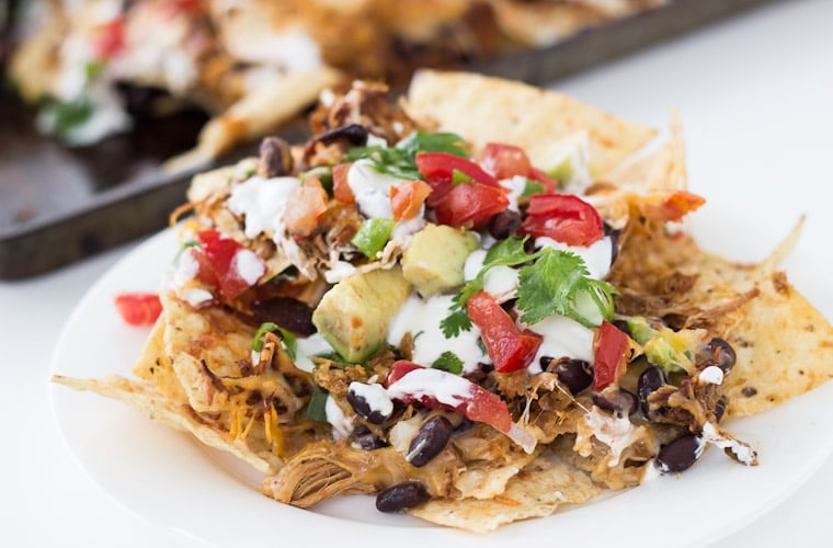 Shredded BBQ Chicken Nachos