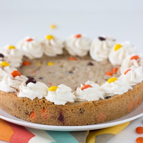 Snickerdoodle Peanut Butter Chocolate Cookie Cake