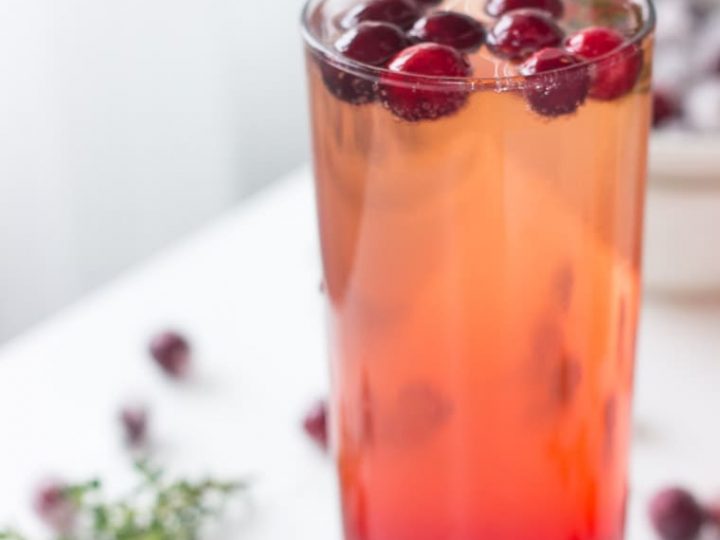 Merry Cran-Cherry Orna-Tini Cocktail - Sparkling Charm