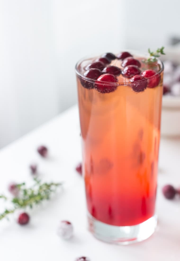 Cranberry Thyme Sparklers - A Classic Twist