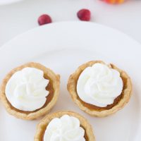 Mini Pumpkin Pie Tarts