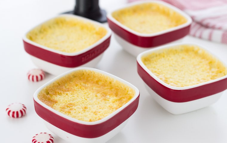 Peppermint White Chocolate Creme Brulee