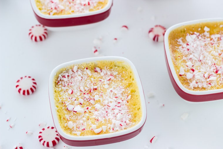 Peppermint White Chocolate Creme Brulee