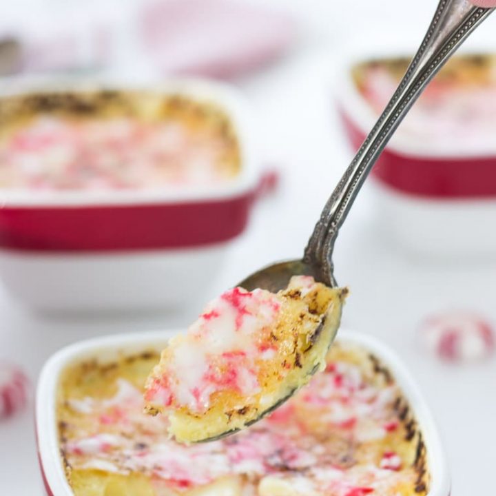 Peppermint White Chocolate Creme Brulee