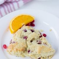 Pomegrante Orange Scones