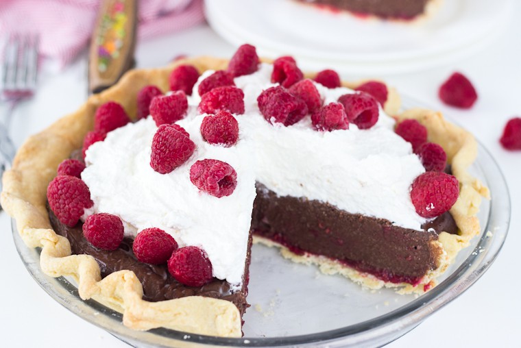 Raspberry Mocha Pie