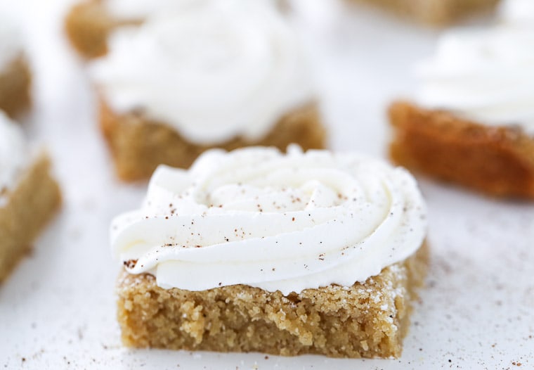 Browned Butter Eggnog Cookie Bars
