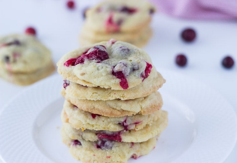 Cranberry Orange Vanilla Cookies