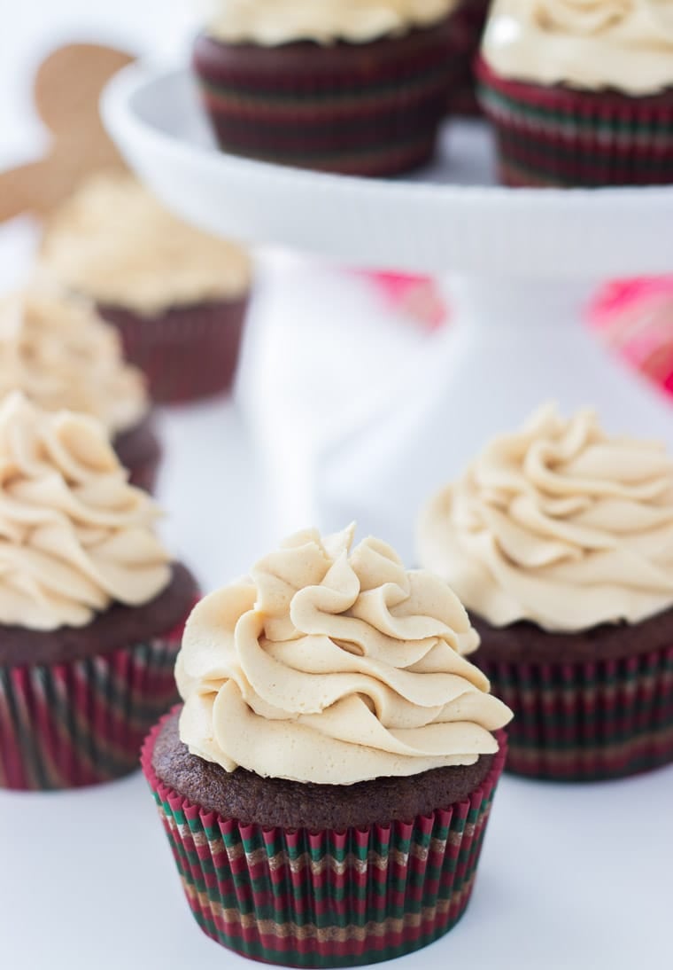 Gingerbread Latte Cupcakes