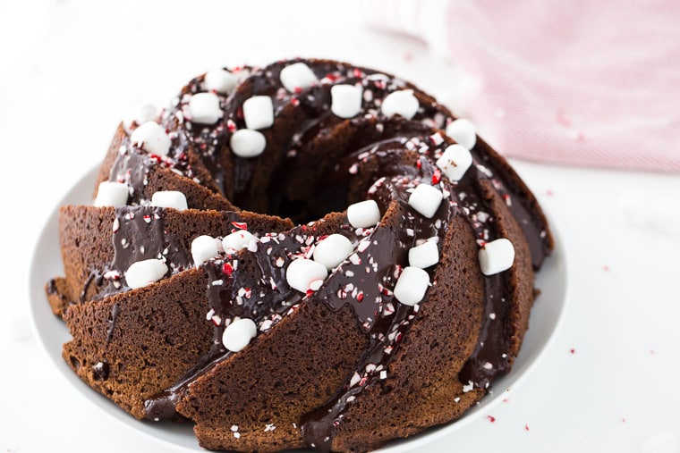 Hot Cocoa Bundt Cake