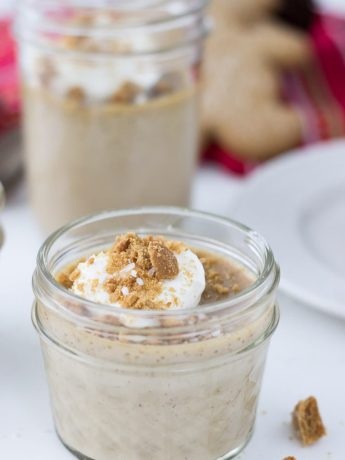 Salted gingerbread pots de creme