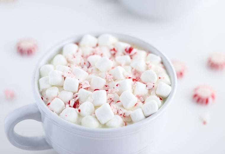 Peppermint White Hot Chocolate