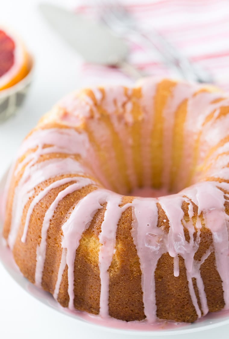 This Blood Orange Mimosa Cake is a statement cake recipe with crisp pink Moscato and sweet blood orange flavors. 