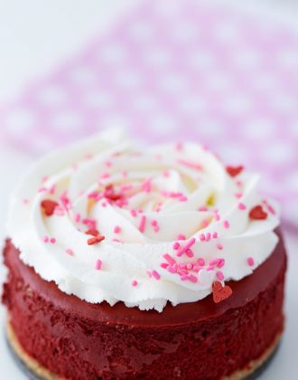 Mini Red Velvet Cheesecake - rich and creamy recipe