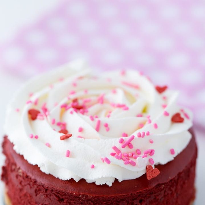 Mini Red Velvet Cheesecake - rich and creamy recipe