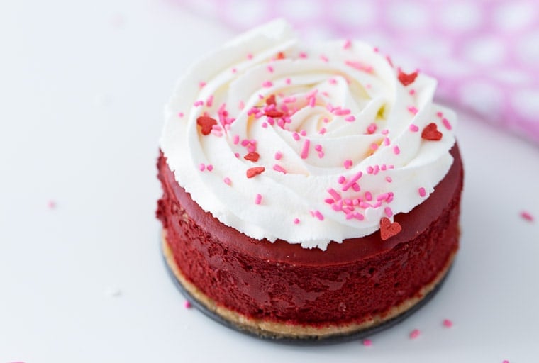 Mini Red Velvet Cheesecake - rich and creamy recipe